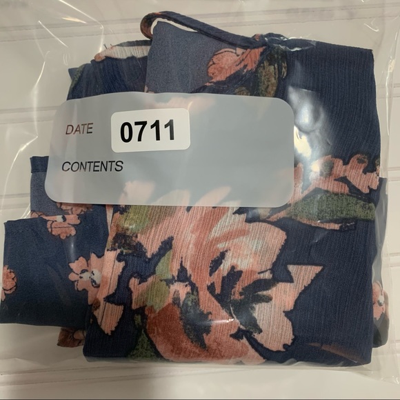 Three Pink Hearts Strappy floral Mini Dress - Picture 10 of 10